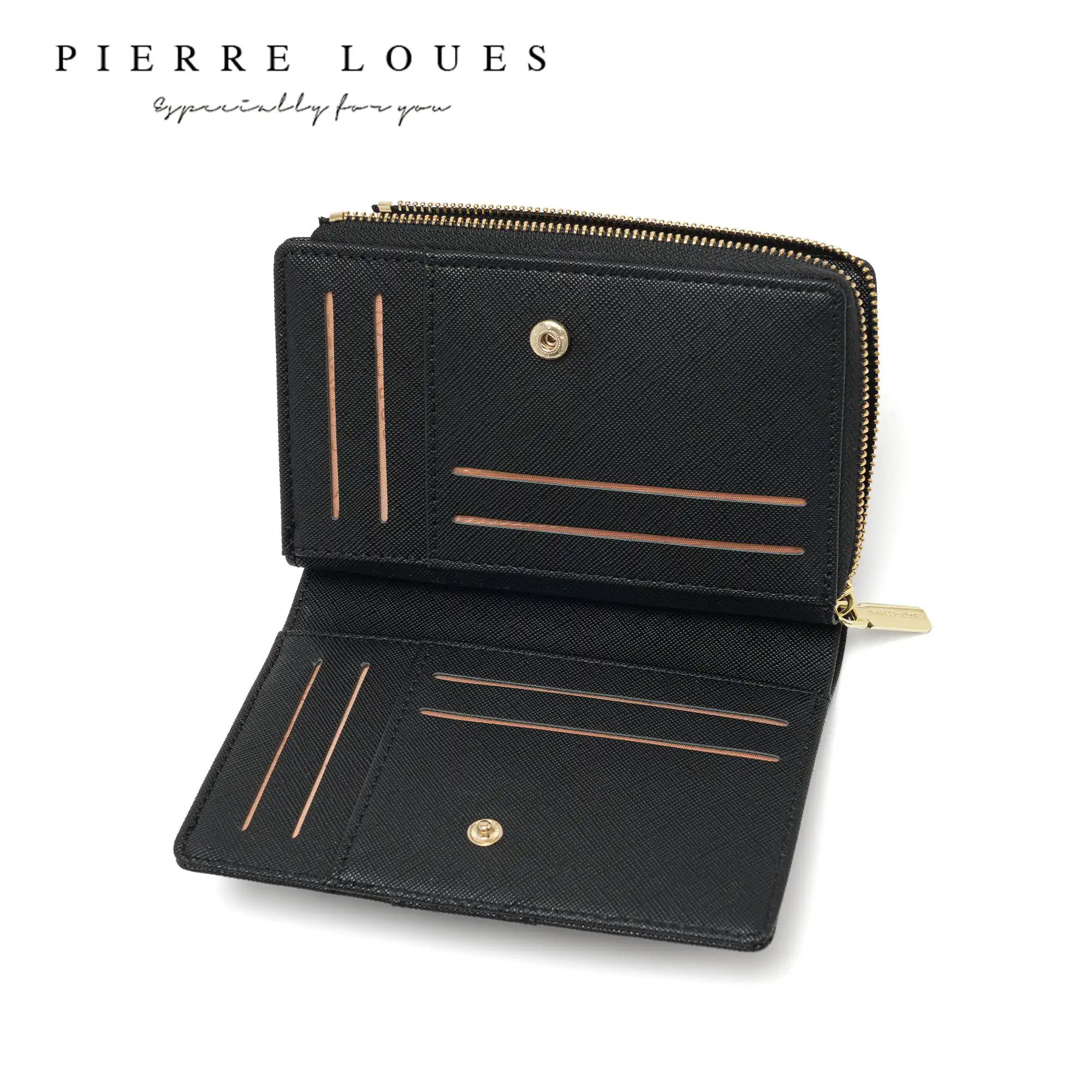 Γυναικείο Πορτοφόλι Saffiano Pierre Loues PL828-72 μαύρο