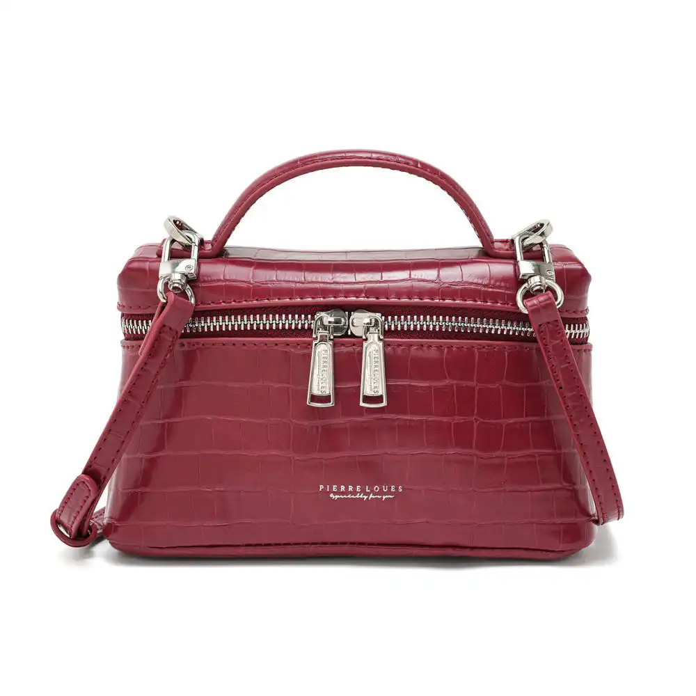 Γυναικεία Τσάντα Χιαστί Pierre Loues PL931-69-Α03 μπορντό Γυναικεία Τσάντα Χιαστί Pierre Loues PL931-69-Α03 μπορντό