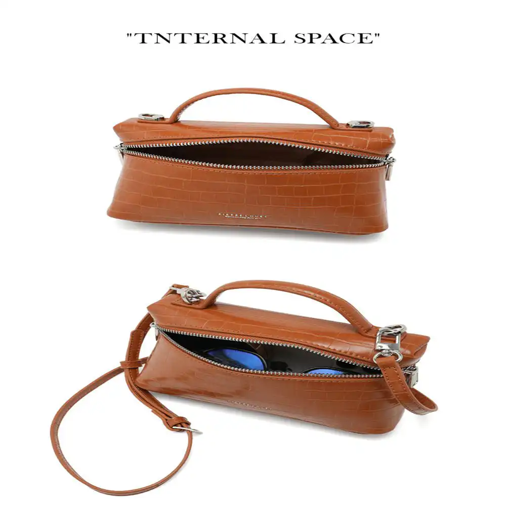 Γυναικεία Τσάντα Χιαστί Pierre Loues PL931-69-Α03 καφέ