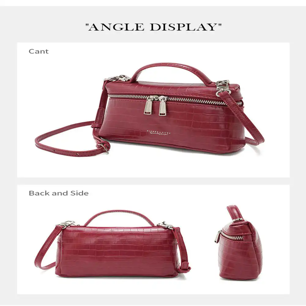 Γυναικεία Τσάντα Χιαστί Pierre Loues PL931-69-Α03 μπορντό