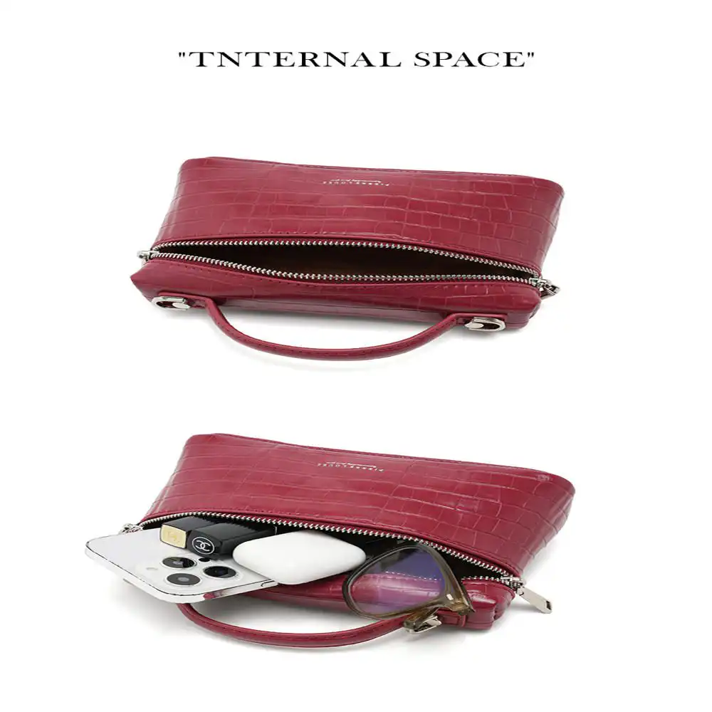 Γυναικεία Τσάντα Χιαστί Pierre Loues PL931-69-Α03 μπορντό