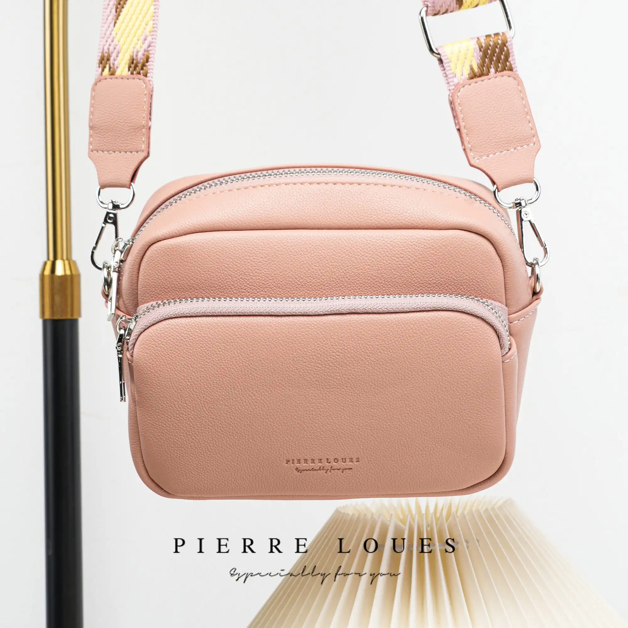 Γυναικεία Τσάντα Χιαστί Pierre Loues PL959-9 ροζ