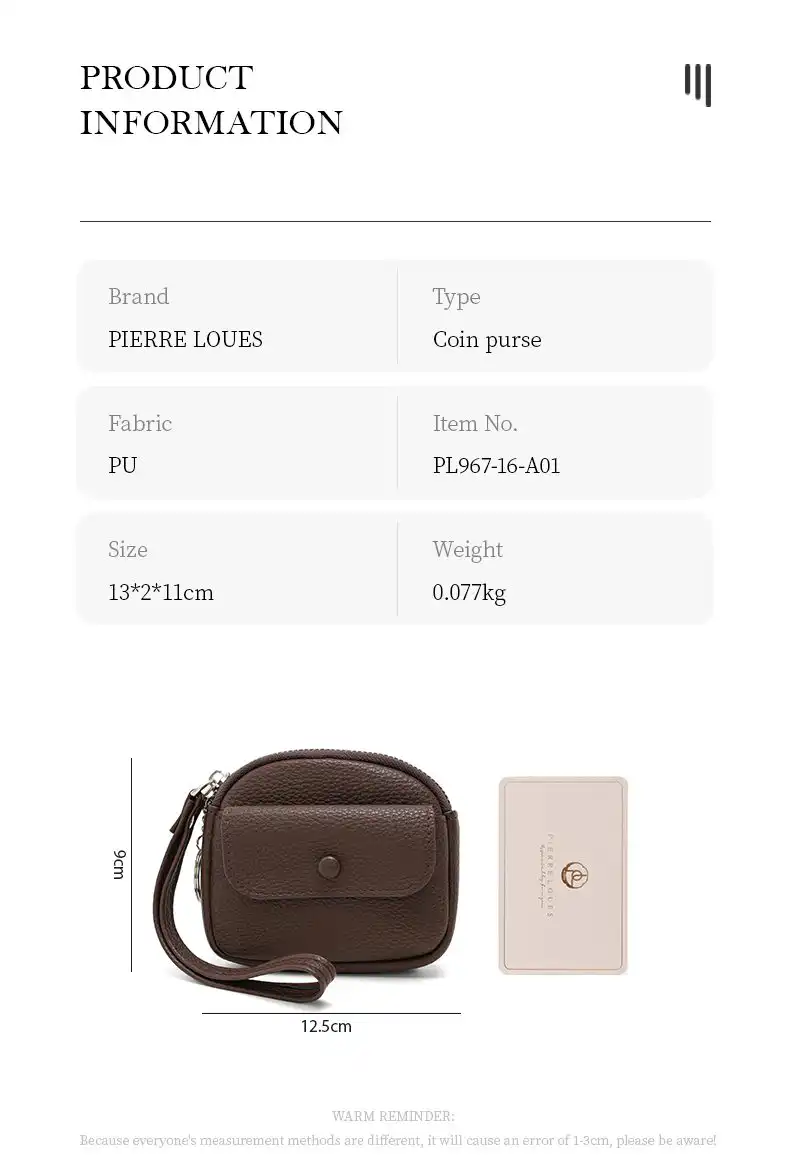 Mini Πορτοφόλι Χειρός Pierre Loues PL967-16-A01 μπονρτό