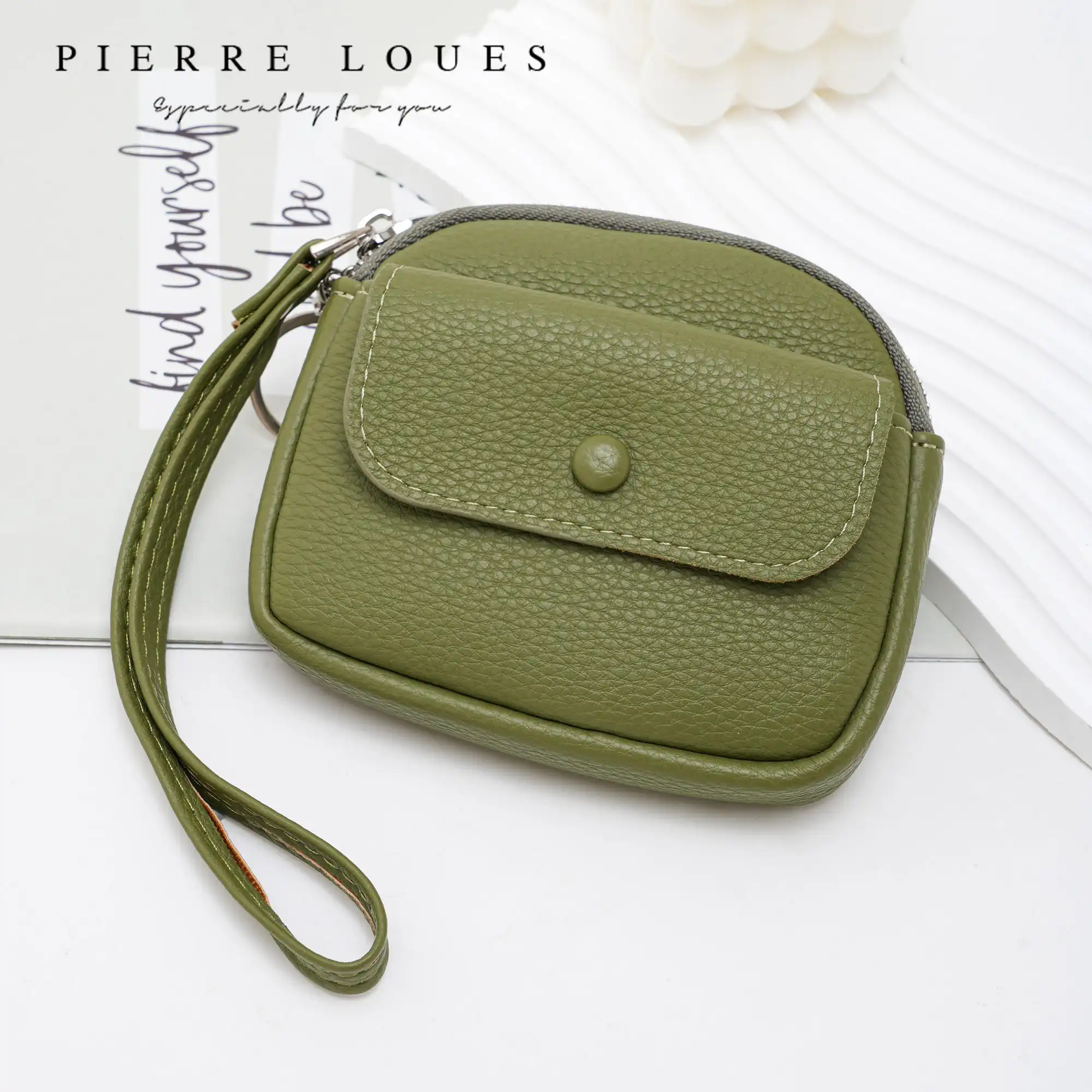 Mini Πορτοφόλι Χειρός Pierre Loues PL967-16-A01 πράσινο Mini Πορτοφόλι Χειρός Pierre Loues PL967-16-A01 πράσινο