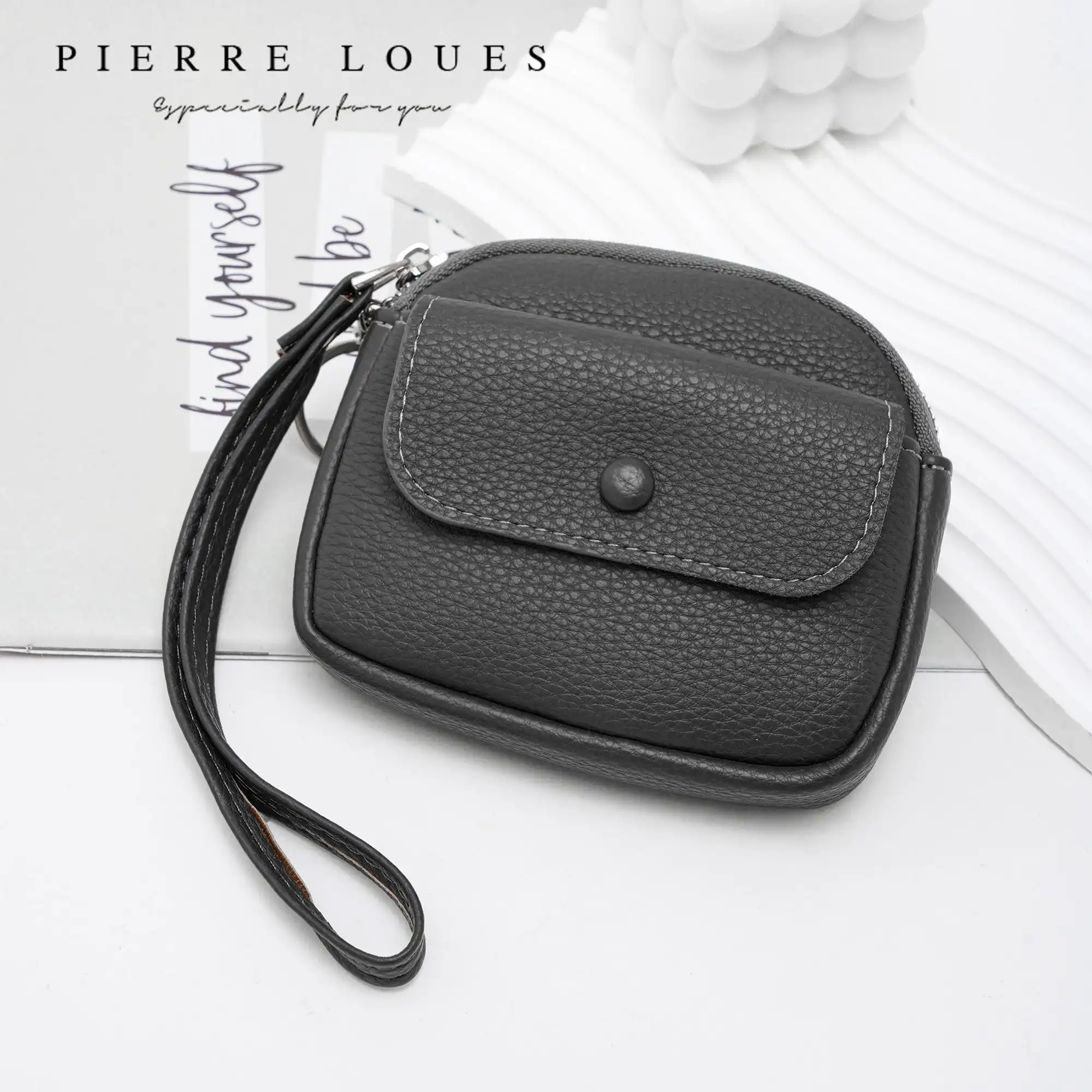 Mini Πορτοφόλι Χειρός Pierre Loues PL967-16-A01 μαύρο Mini Πορτοφόλι Χειρός Pierre Loues PL967-16-A01 μαύρο