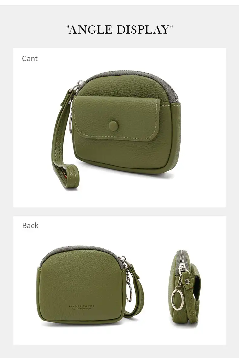 Mini Πορτοφόλι Χειρός Pierre Loues PL967-16-A01 πράσινο