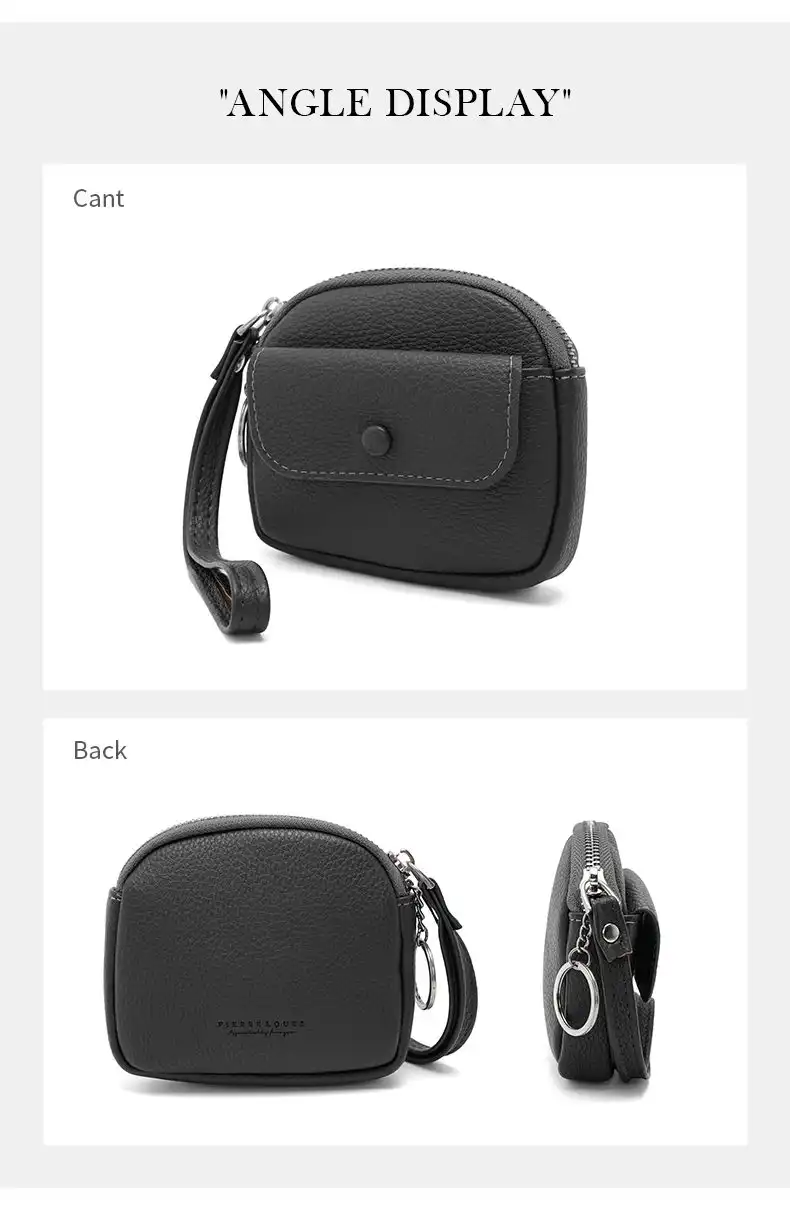 Mini Πορτοφόλι Χειρός Pierre Loues PL967-16-A01 μαύρο