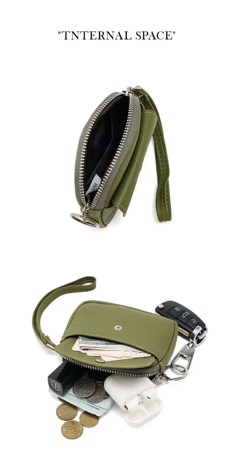 Mini Πορτοφόλι Χειρός Pierre Loues PL967-16-A01 πράσινο