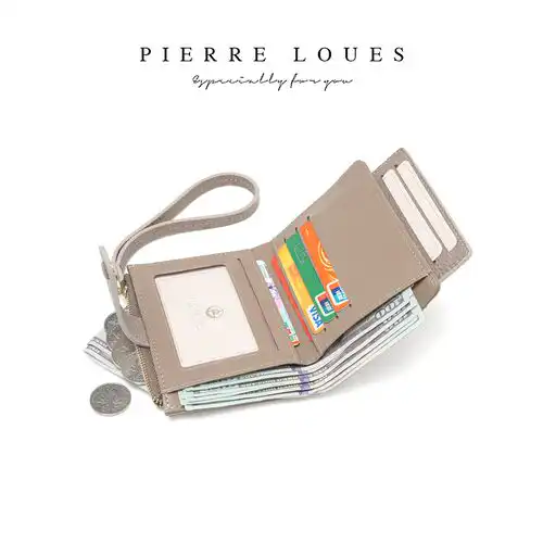 Μικρό Πορτοφόλι Γυναικείο Pierre Loues PL982-37Q μπεζ