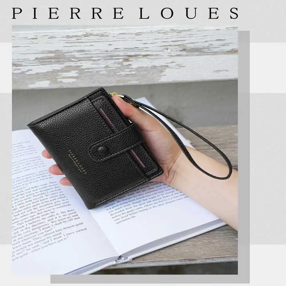 Μικρό Πορτοφόλι Γυναικείο Pierre Loues PL982-37Q μαύρο Μικρό Πορτοφόλι Γυναικείο Pierre Loues PL982-37Q μαύρο