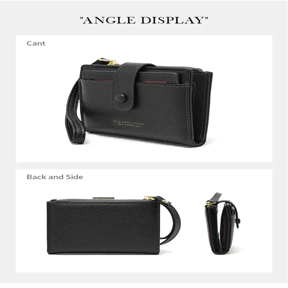 Μικρό Πορτοφόλι Γυναικείο Pierre Loues PL982-37Q μαύρο