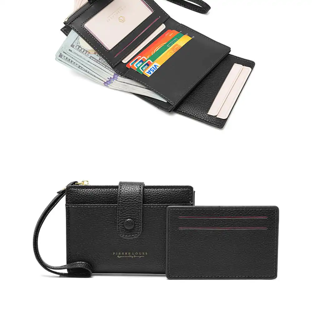 Μικρό Πορτοφόλι Γυναικείο Pierre Loues PL982-37Q μαύρο