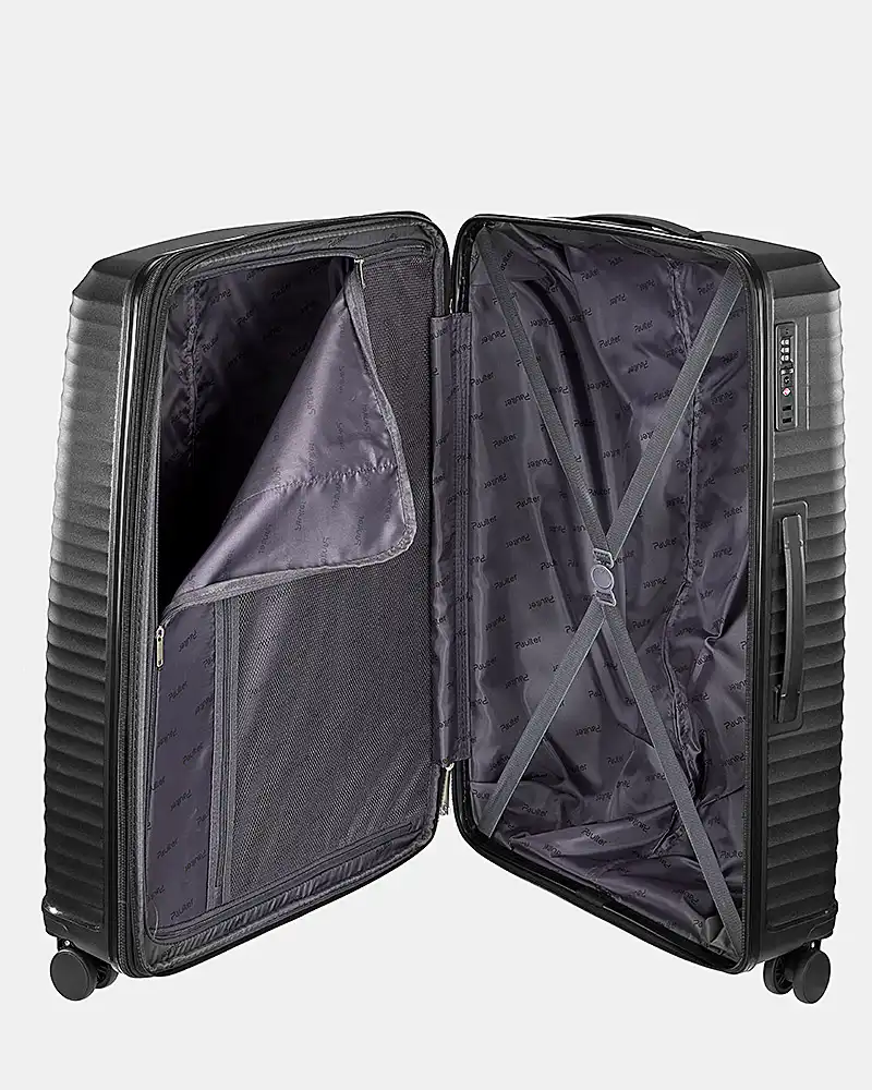 Βαλίτσα Σκληρή 1025 Επεκτεινόμενη Black - Μεγάλη