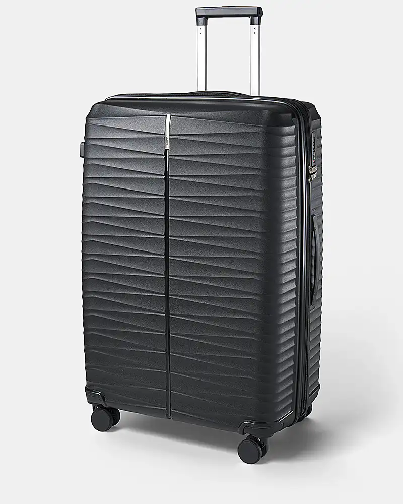 Βαλίτσα Σκληρή 1025 Επεκτεινόμενη Black - Μεγάλη