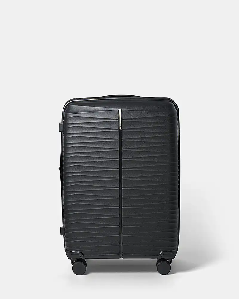 Βαλίτσα Σκληρή 1025 Επεκτεινόμενη Black – Μεσαία