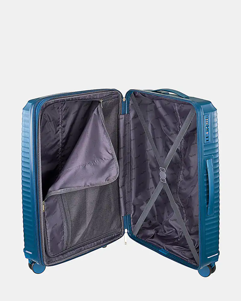 Βαλίτσα Σκληρή 1025 Επεκτεινόμενη Blue - Μεσαία