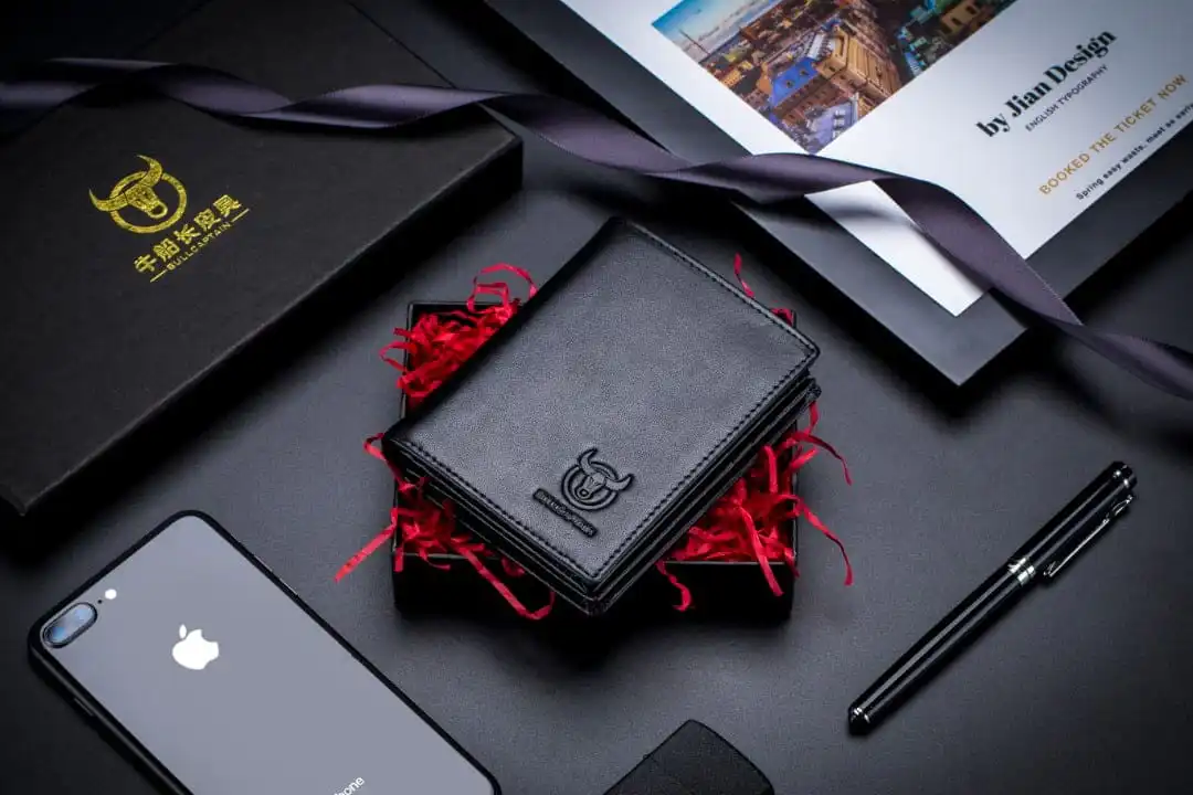 Δερμάτινο πορτοφόλι Bull Captain QB-027 μαύρο