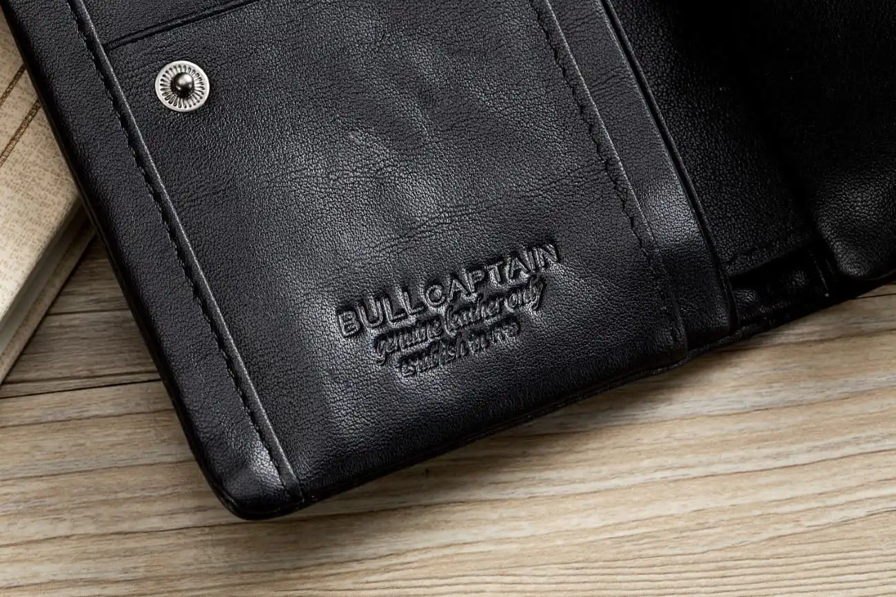 Δερμάτινο πορτοφόλι Bull Captain QB-03 μαύρο