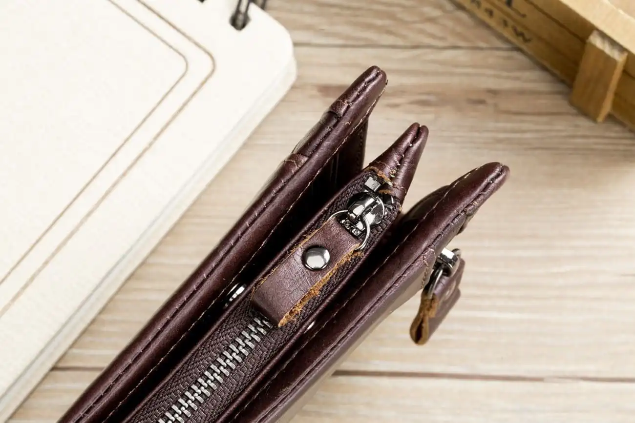 Δερμάτινο πορτοφόλι Bull Captain QB-03 καφέ