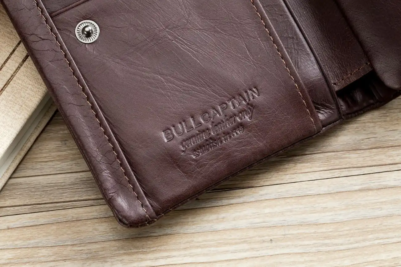 Δερμάτινο πορτοφόλι Bull Captain QB-03 καφέ
