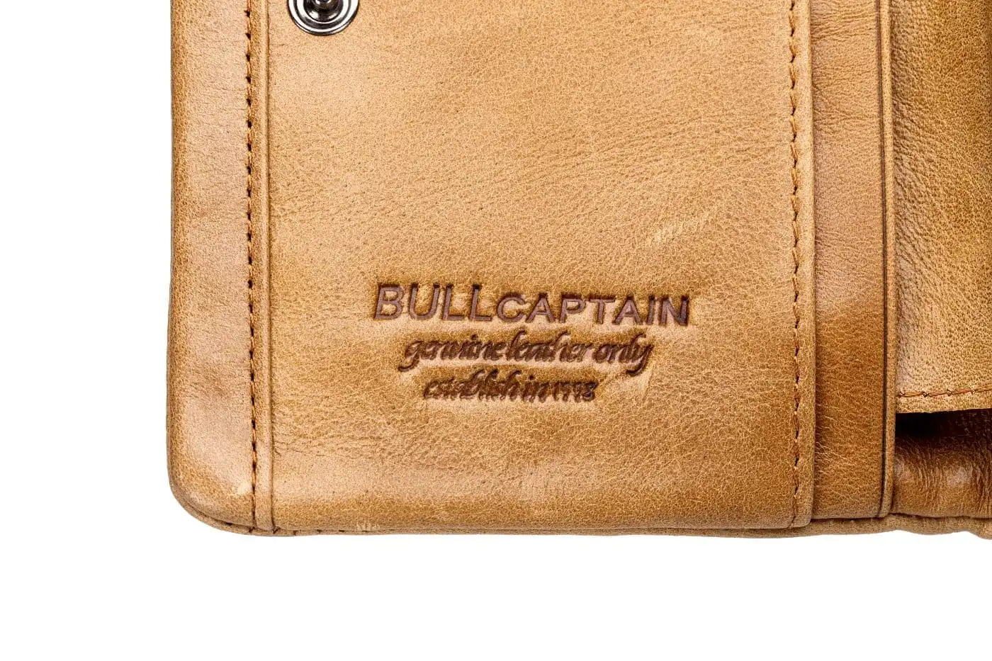 Δερμάτινο πορτοφόλι Bull Captain QB-03 καφέ ανοιχτό