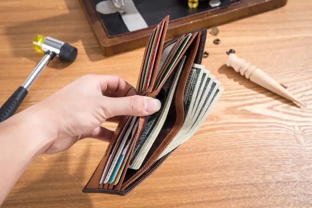 Δερμάτινο πορτοφόλι Bull Captain QB-05 καφέ