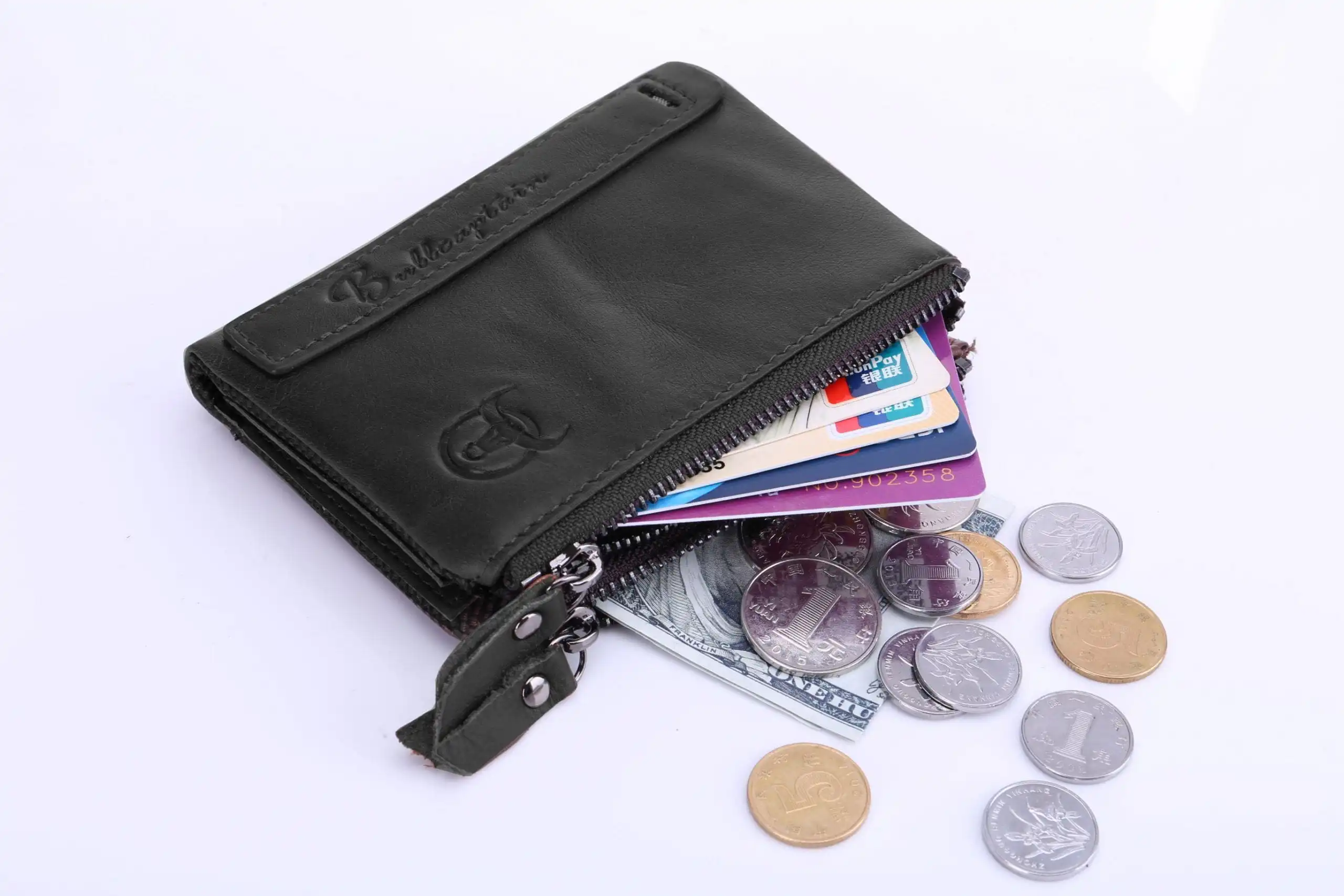 Δερμάτινο πορτοφόλι Bull Captain QB-06 μαύρο