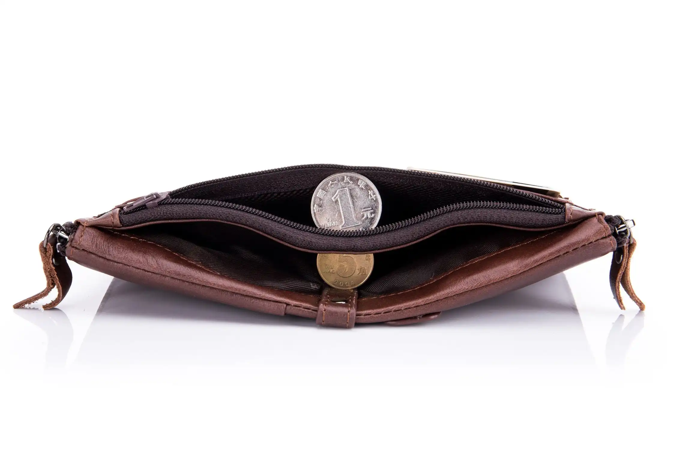 Δερμάτινο πορτοφόλι Bull Captain QB-06 καφέ