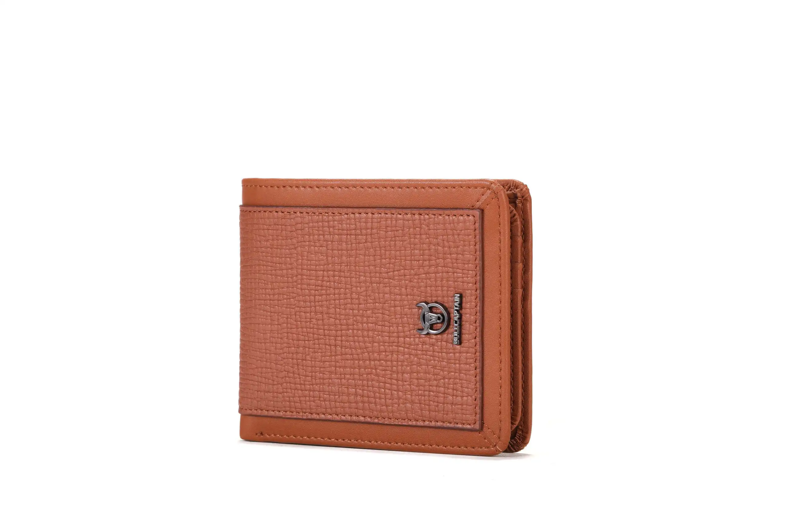 Δερμάτινο πορτοφόλι Bull Captain QB07 new καφέ