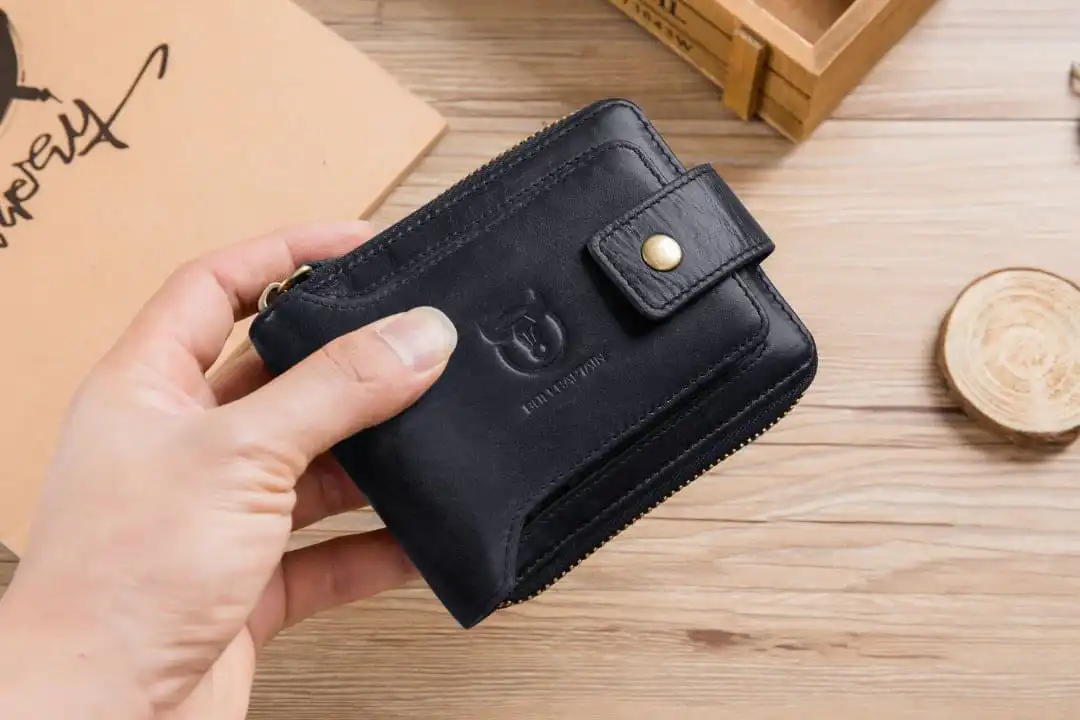 Δερμάτινο πορτοφόλι Bull Captain QB-231 μαύρο