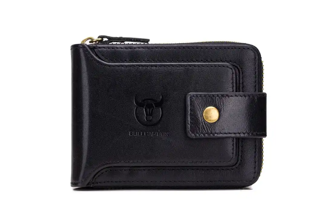 Δερμάτινο πορτοφόλι Bull Captain QB-231 μαύρο