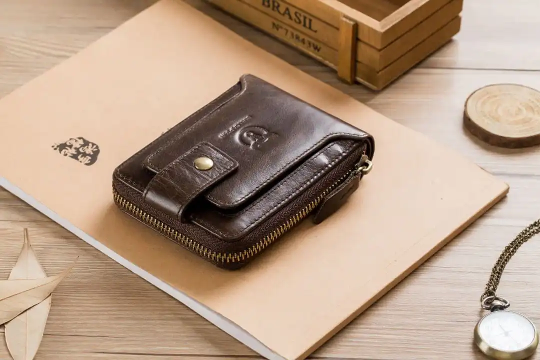 Δερμάτινο πορτοφόλι Bull Captain QB-231 καφέ