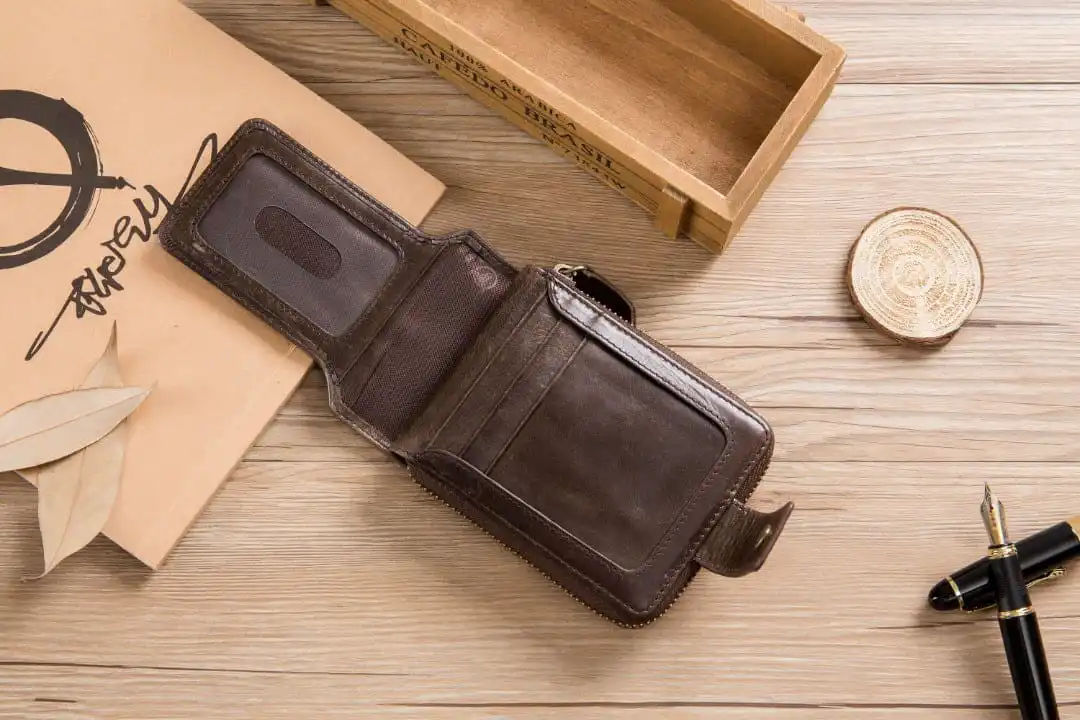 Δερμάτινο πορτοφόλι Bull Captain QB-231 καφέ