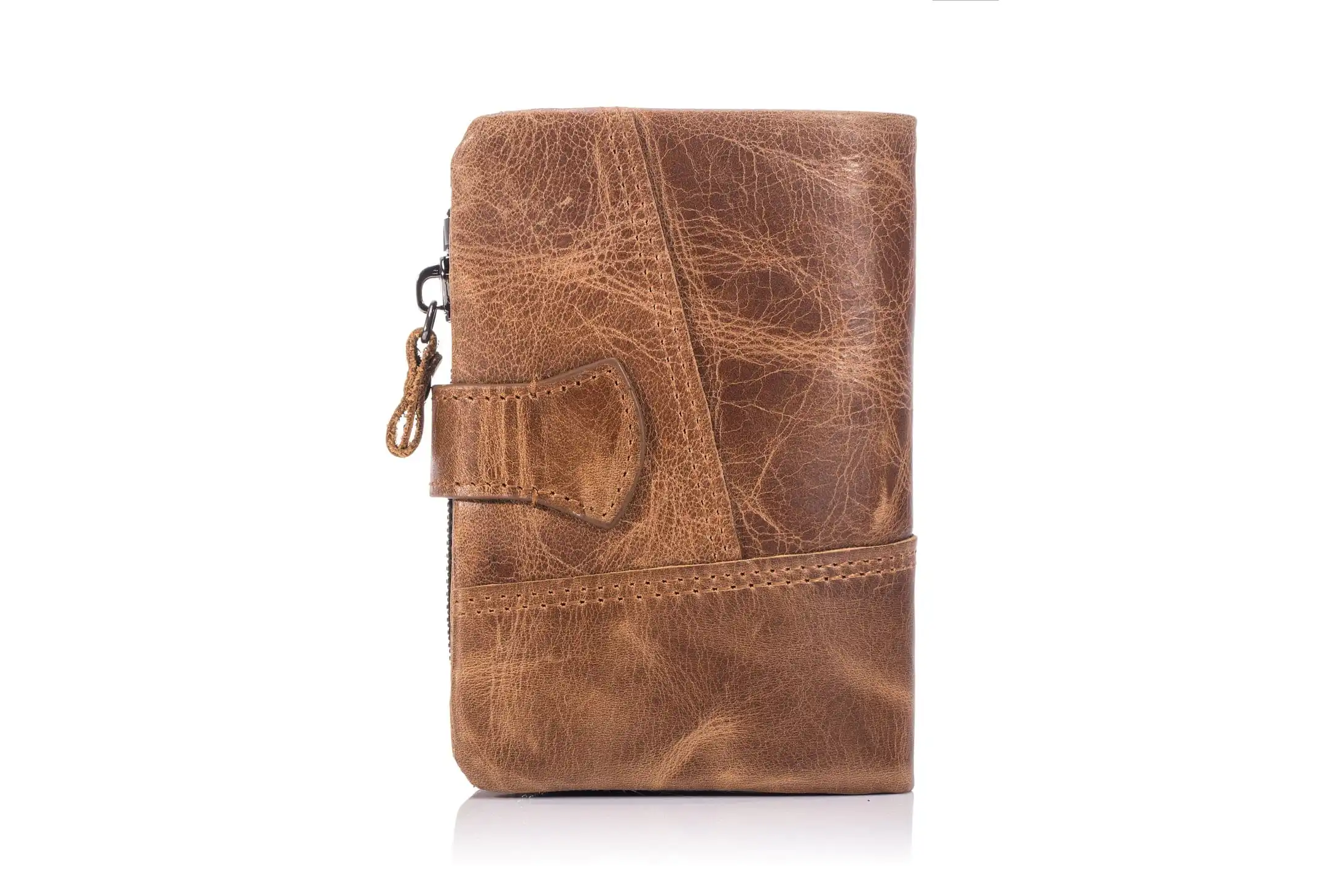 Δερμάτινο πορτοφόλι Bull Captain QB-V 01 καφέ ανοιχτό