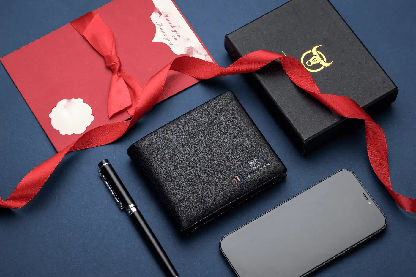 Δερμάτινο πορτοφόλι Bull Captain QB003 μαύρο