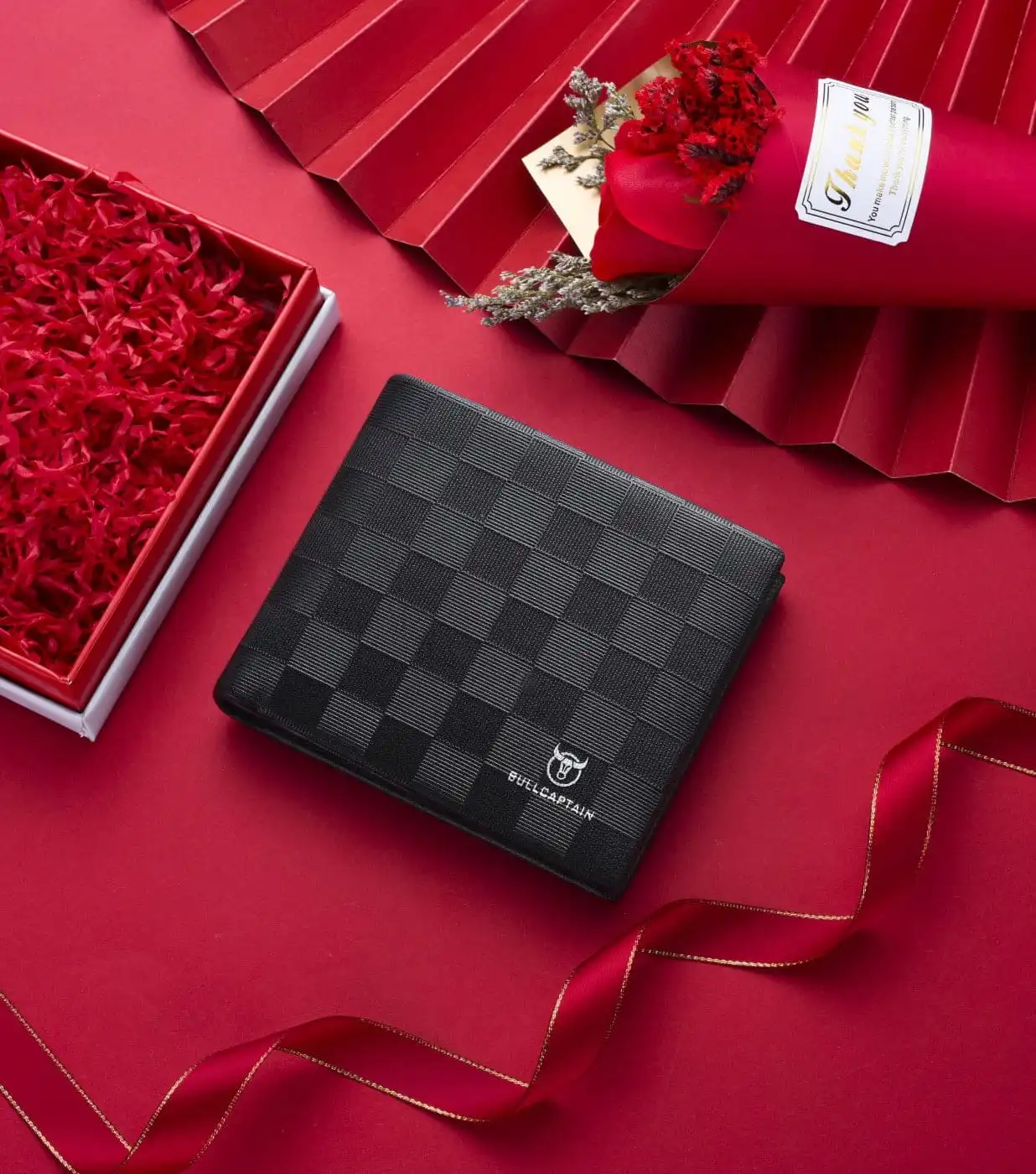 Δερμάτινο πορτοφόλι Bull Captain QB005 μαύρο