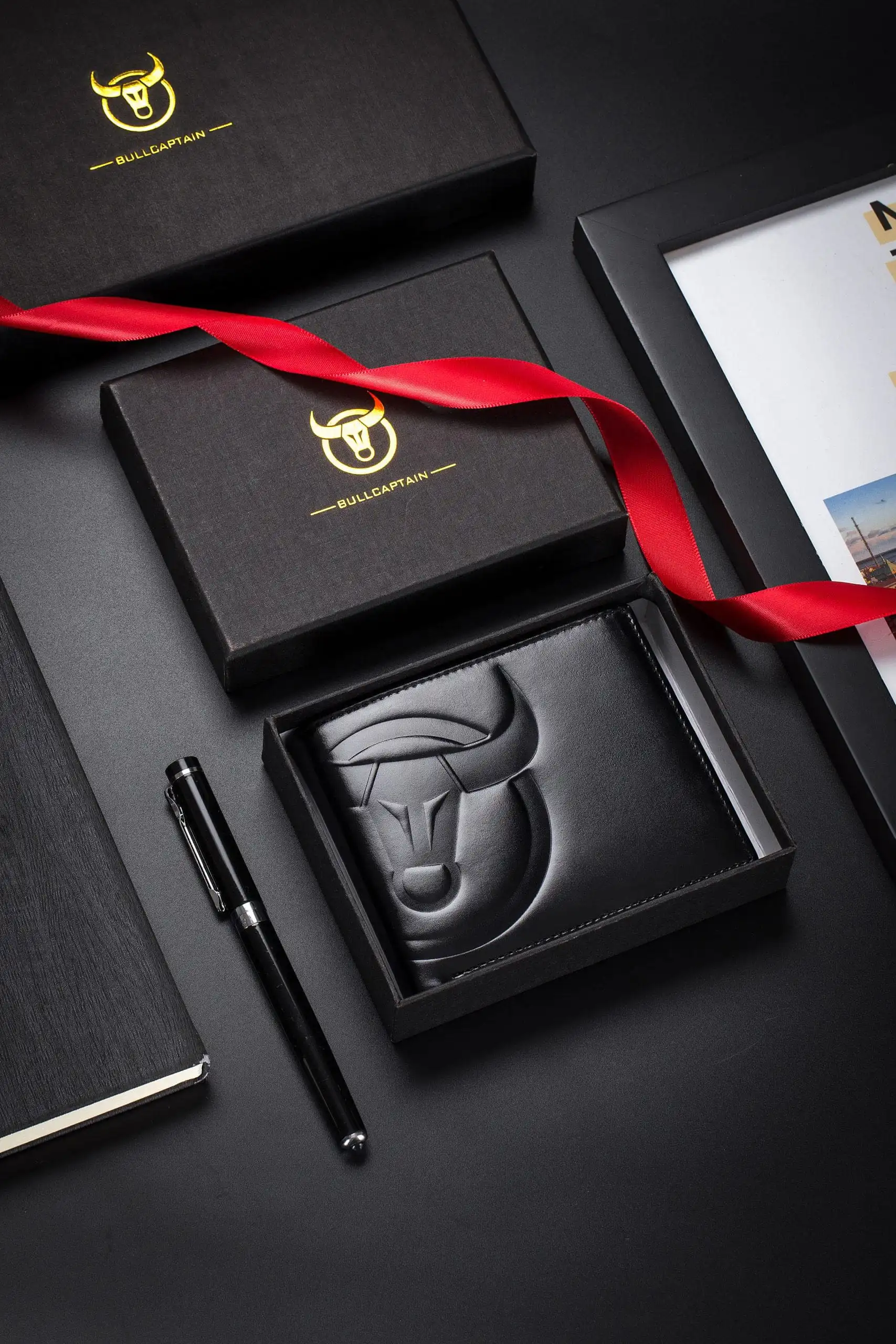 Δερμάτινο πορτοφόλι Bull Captain QB0203-H μαύρο