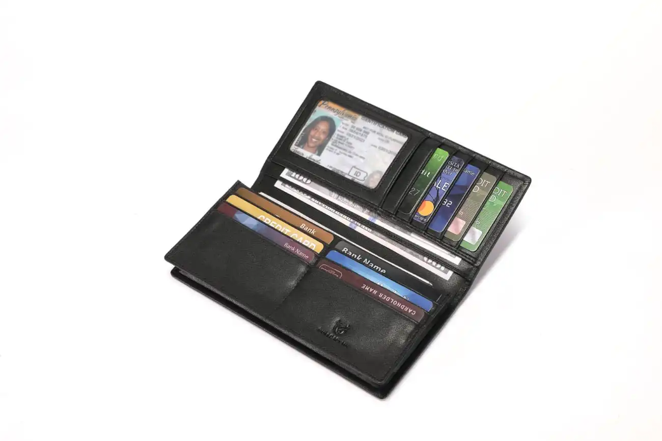 Δερμάτινο πορτοφόλι Bull Captain QB0901μαύρο