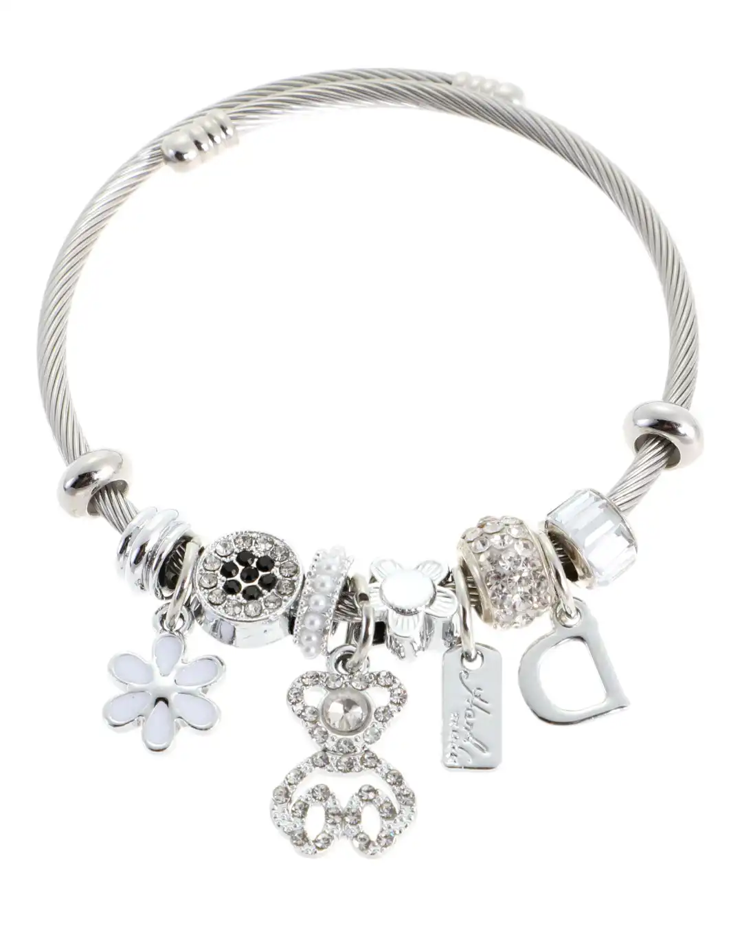 Βραχιόλι αρκουδάκι QW-8103-15 – Ασημί Βραχιόλι αρκουδάκι QW-8103-15 – Ασημί