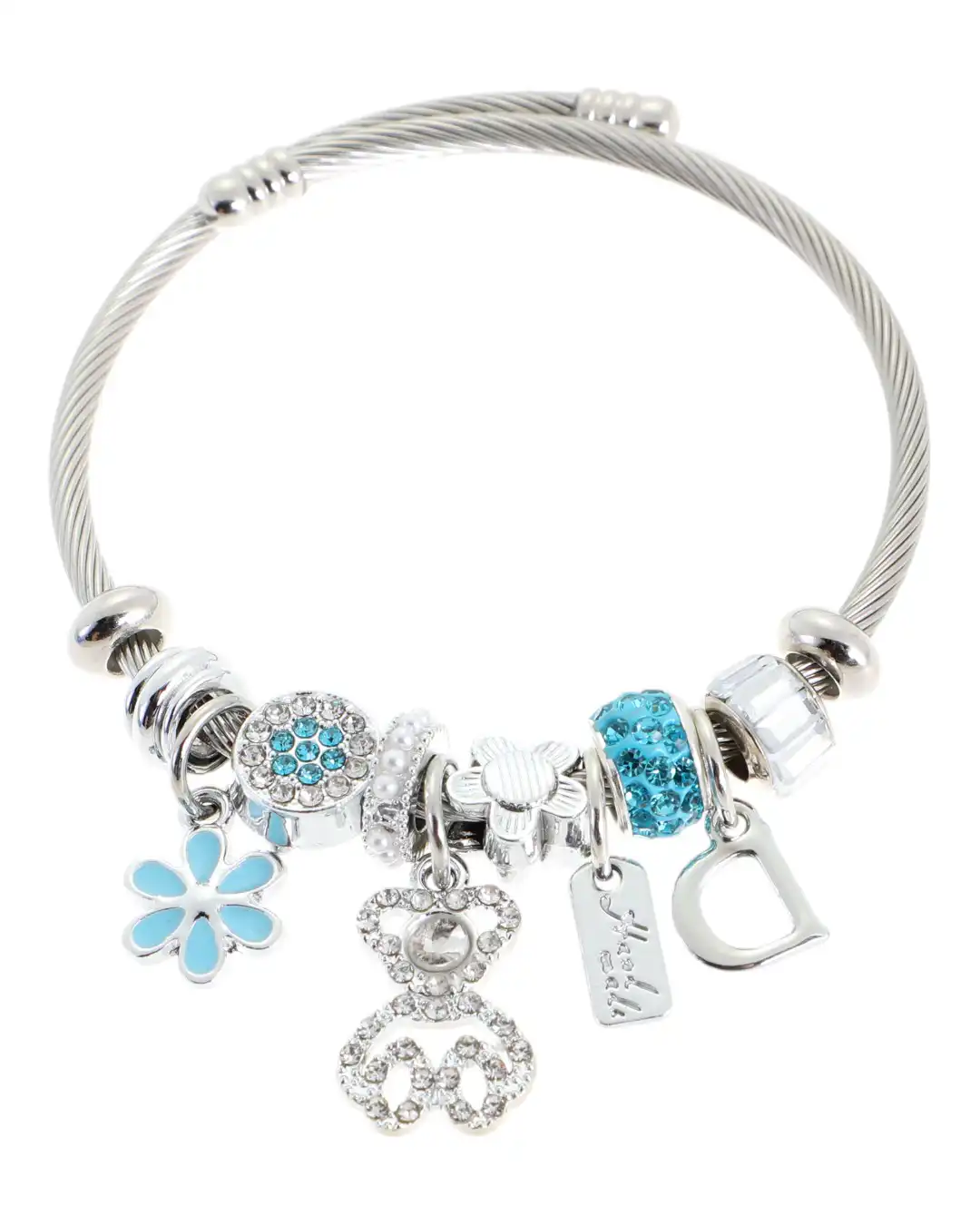 Βραχιόλι αρκουδάκι QW-8103-15 – Γαλάζιο