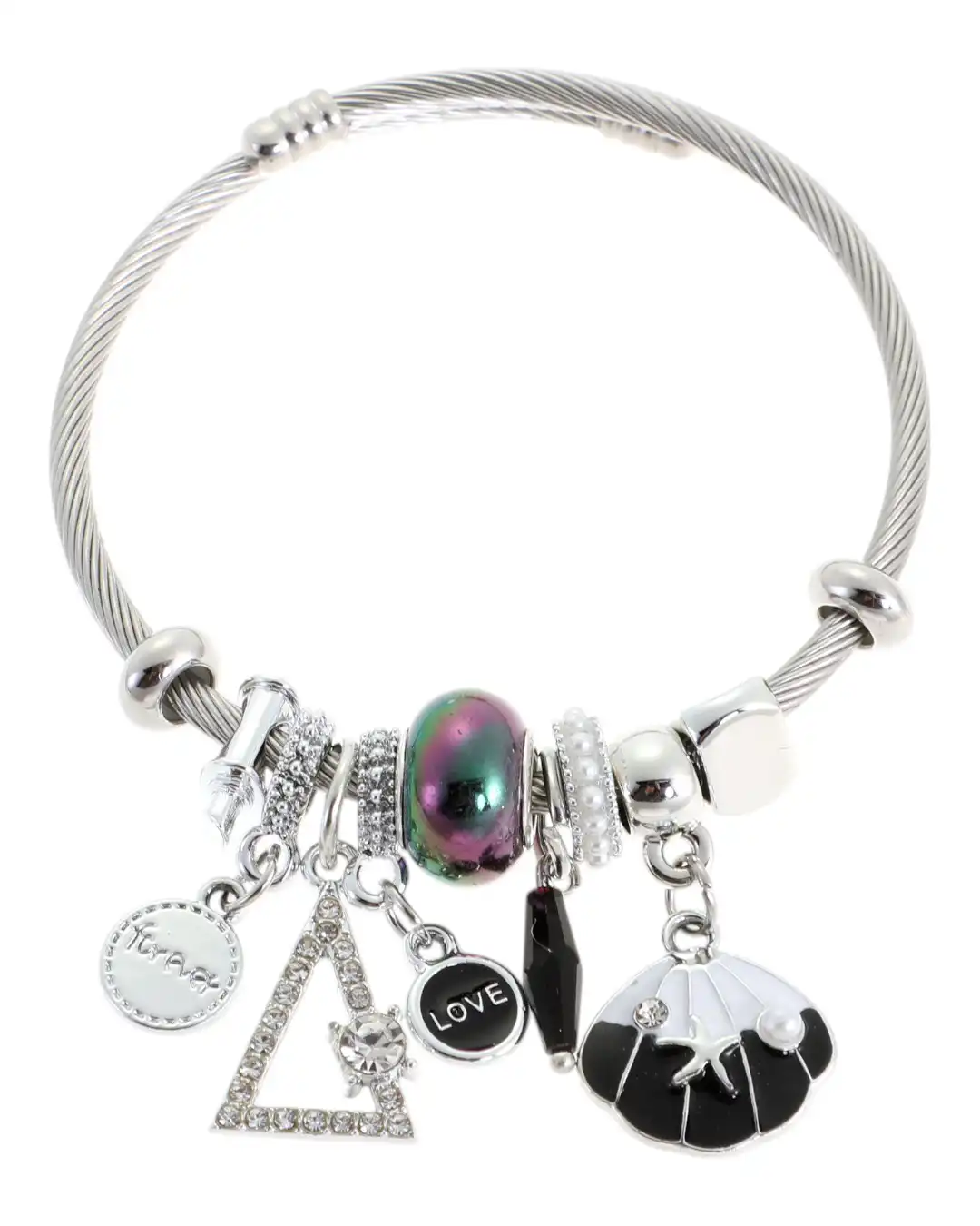 Βραχιόλι κοχύλι QW-8104-15 – Μαύρο