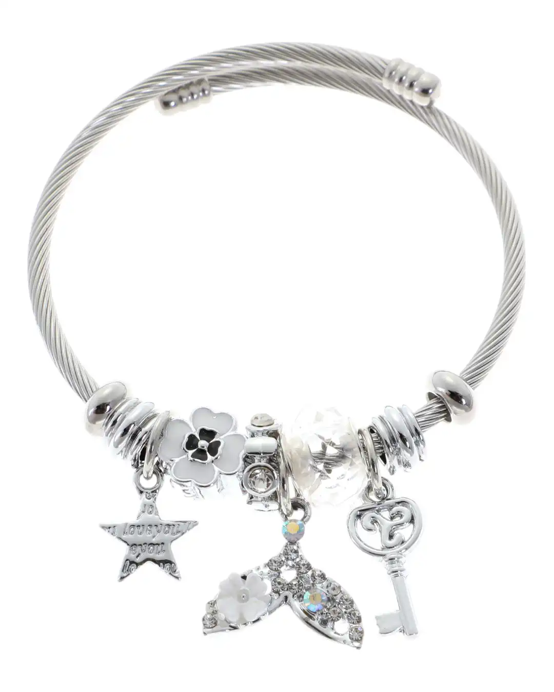 Βραχιόλι γοργονοουρά QW-8105-15 – Ασημί