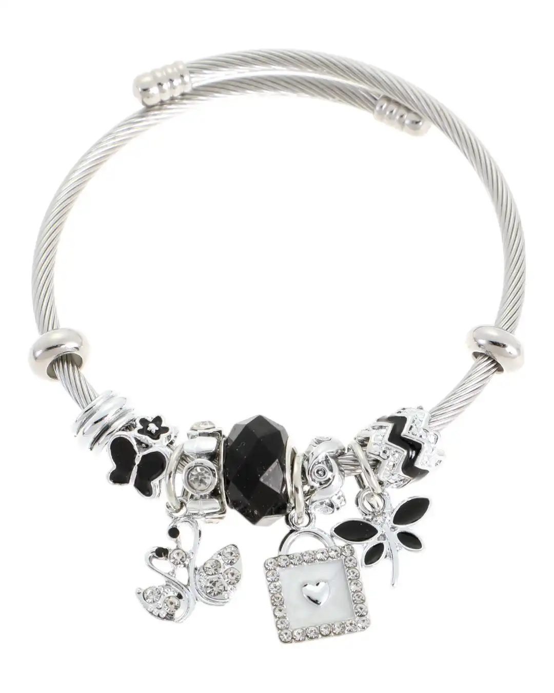 Βραχιόλι κλειδαριά QW-8106-15 – Μαύρο