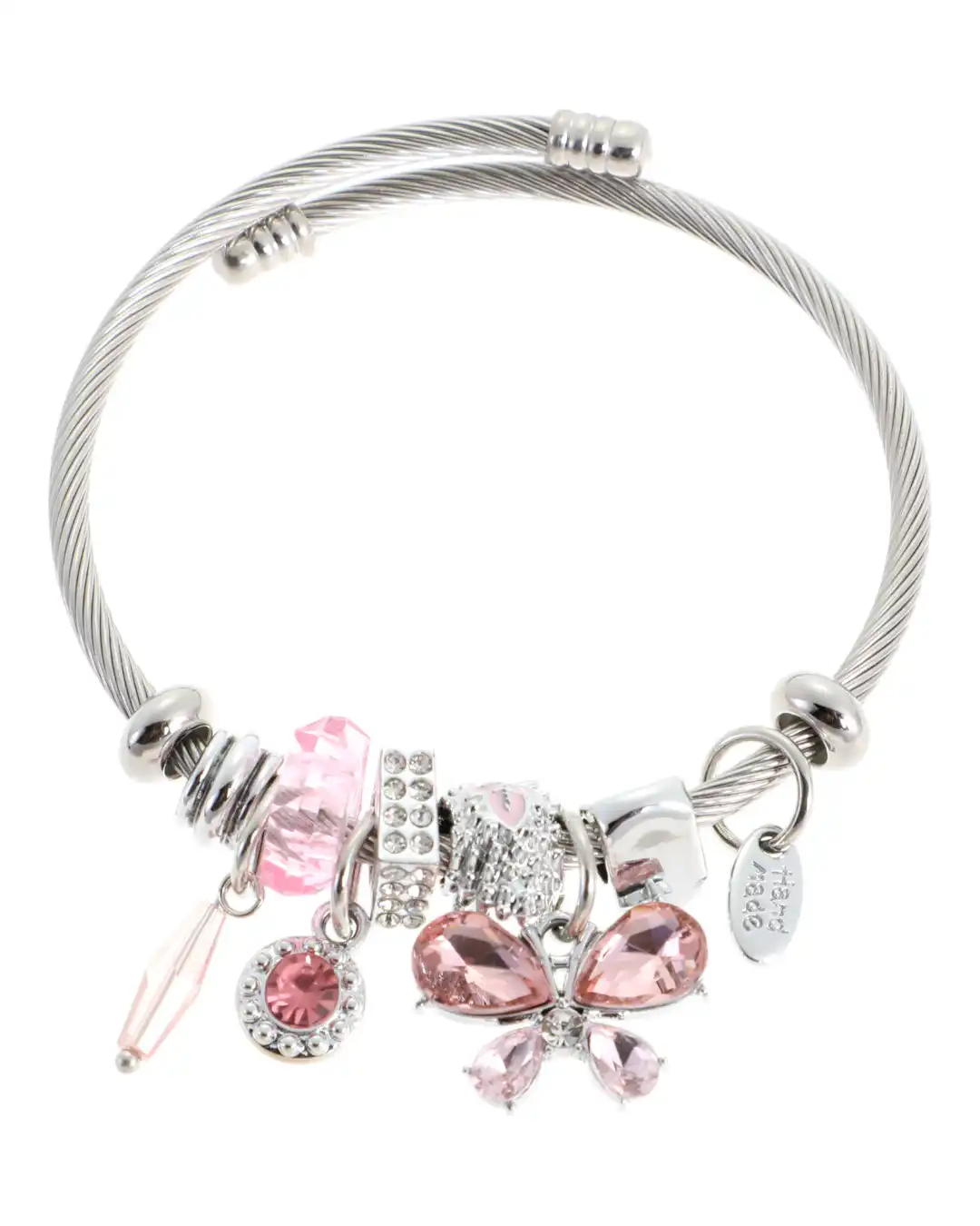 Βραχιόλι πεταλούδα QW-8107-15 – Ρόζ