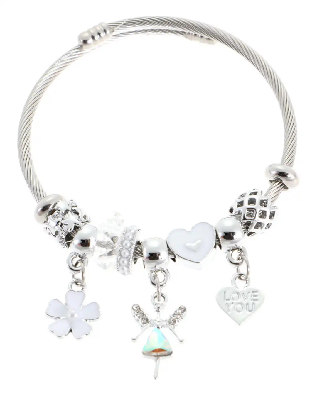 Βραχιόλι άγγελος QW-8108-15 – Ασημί