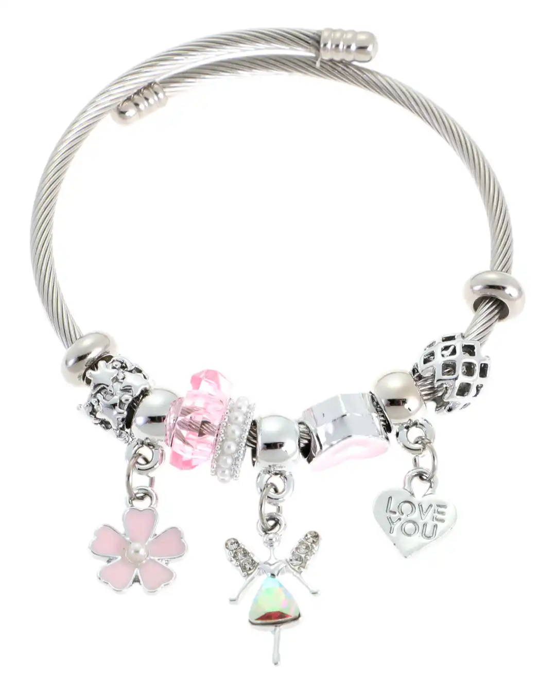 Βραχιόλι άγγελος QW-8108-15 – Ρόζ