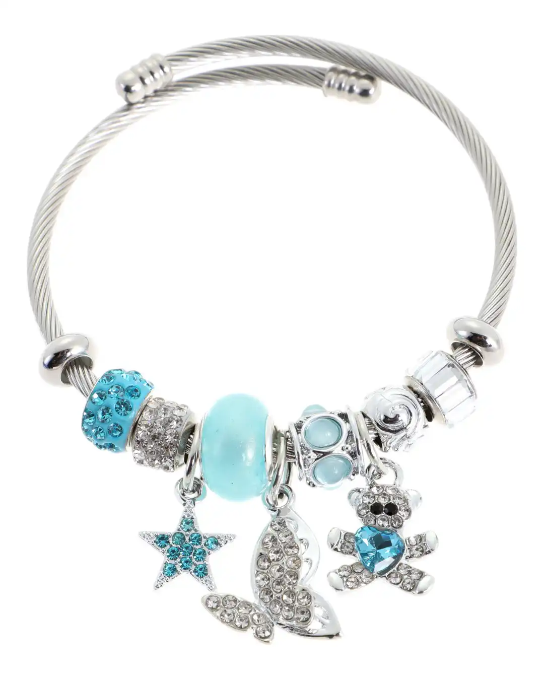 Βραχιόλι πεταλούδα QW-8109-15 – Γαλάζιο