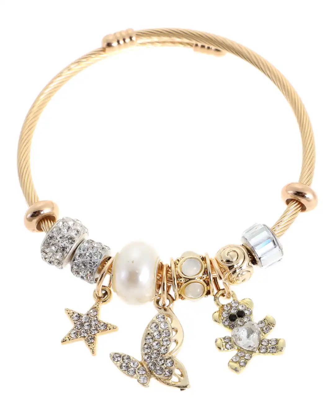 Βραχιόλι πεταλούδα QW-8109-15 – Ασπρο