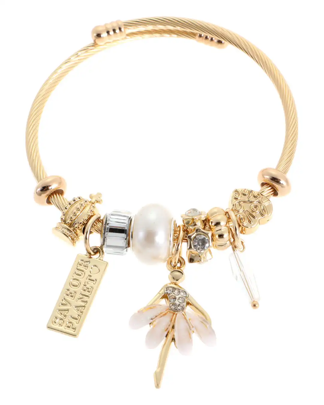 Βραχιόλι μπαλαρίνα QW-8110-15 – Ασπρο