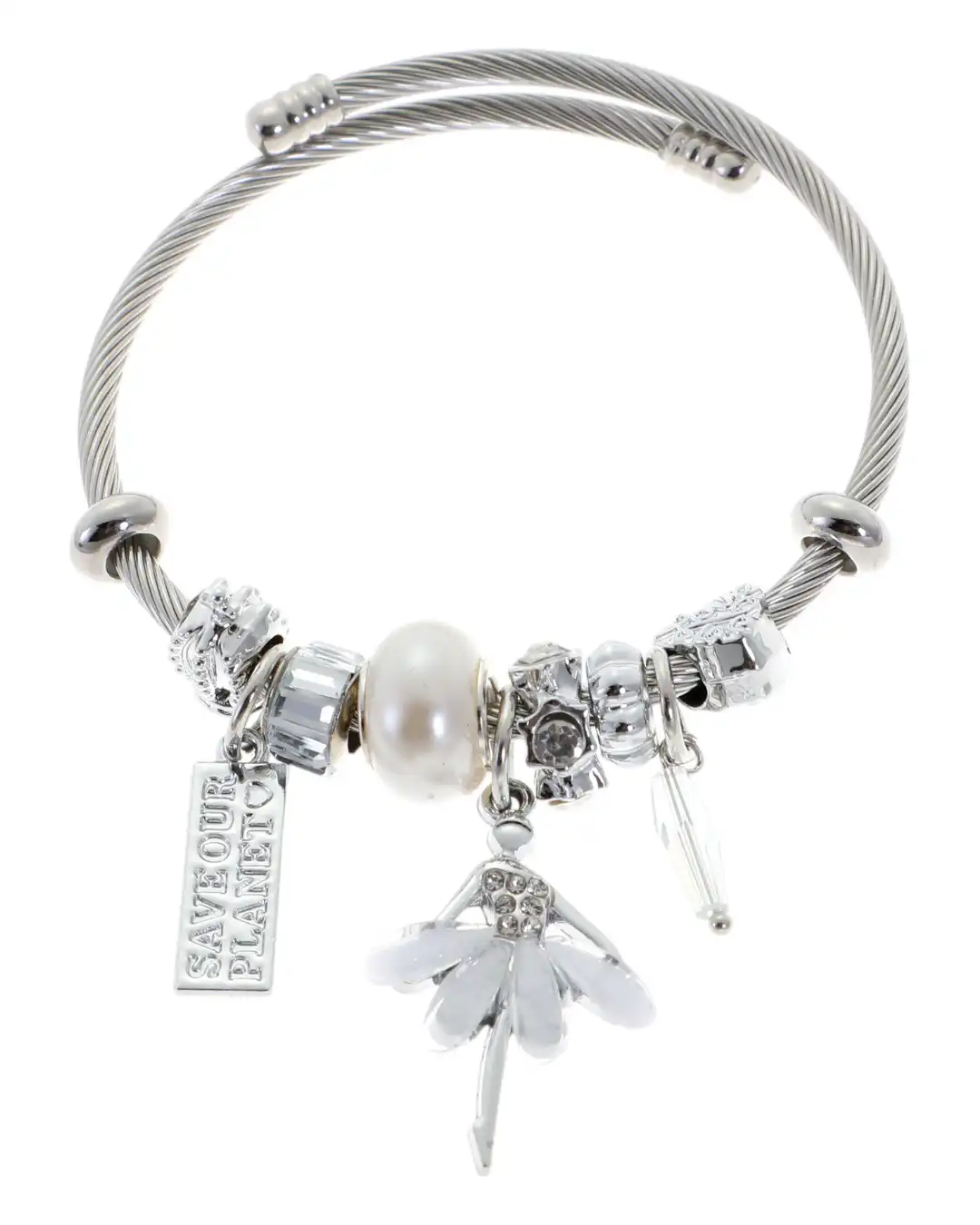 Βραχιόλι μπαλαρίνα QW-8110-15 – Ασημί